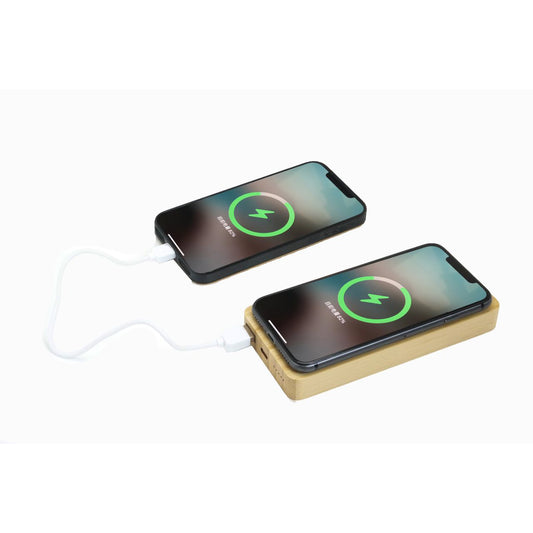 Aspen Qi 10000mAh Bamboo Wireless Power Bank