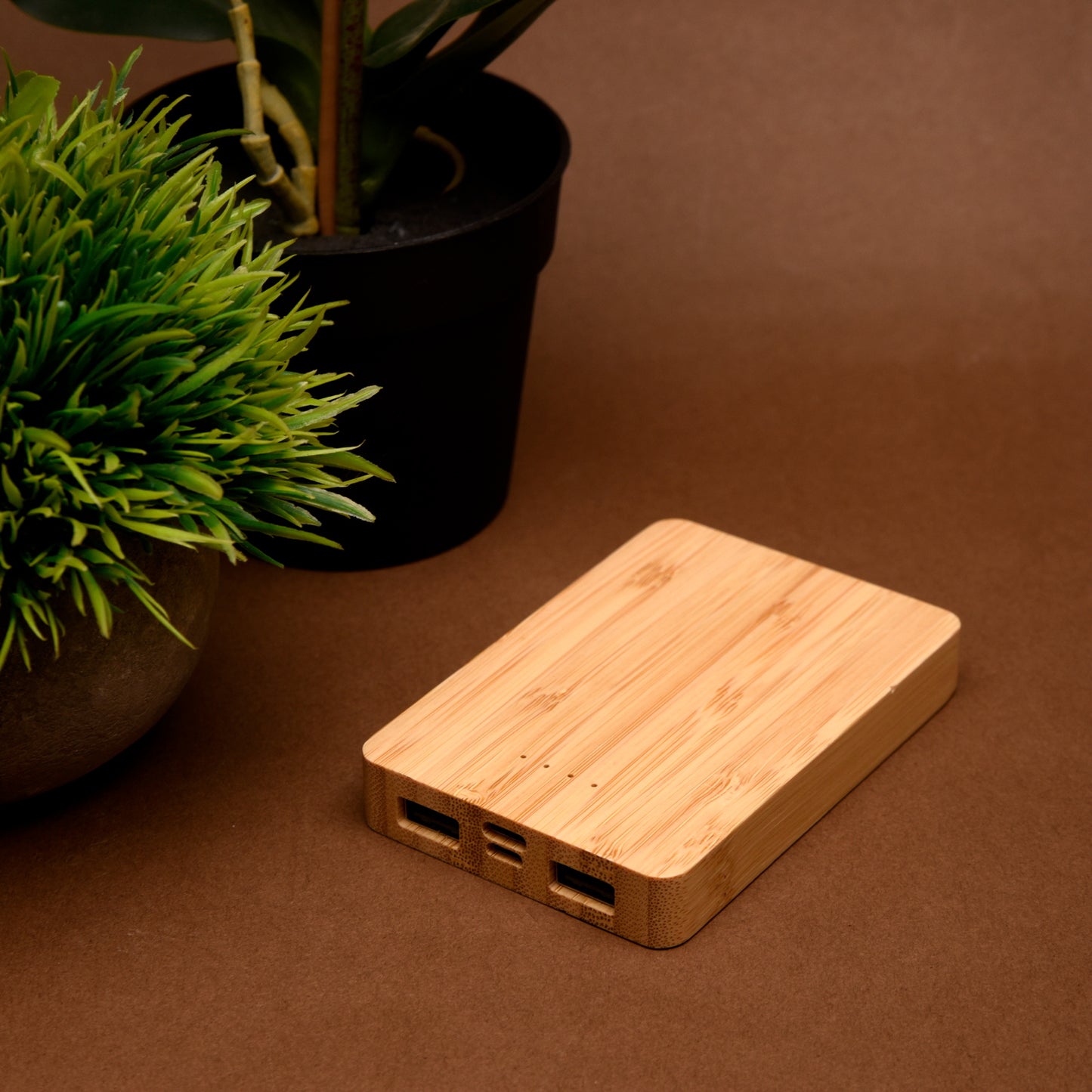 Aspen Mini 5000mAh Bamboo Wireless Power Bank