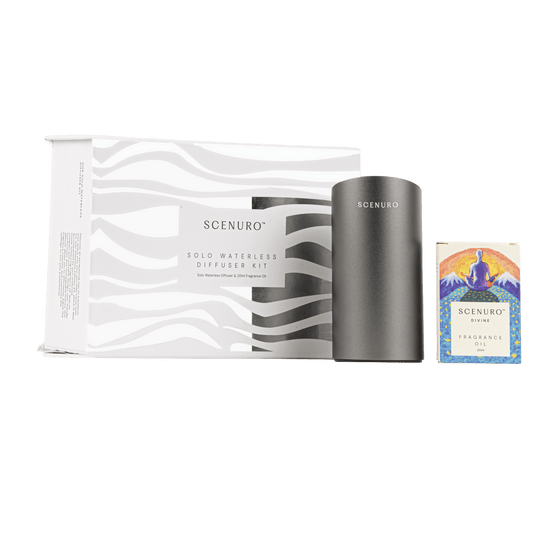 Solo Waterless Diffuser Kit – Grey / Wood – Scenuro