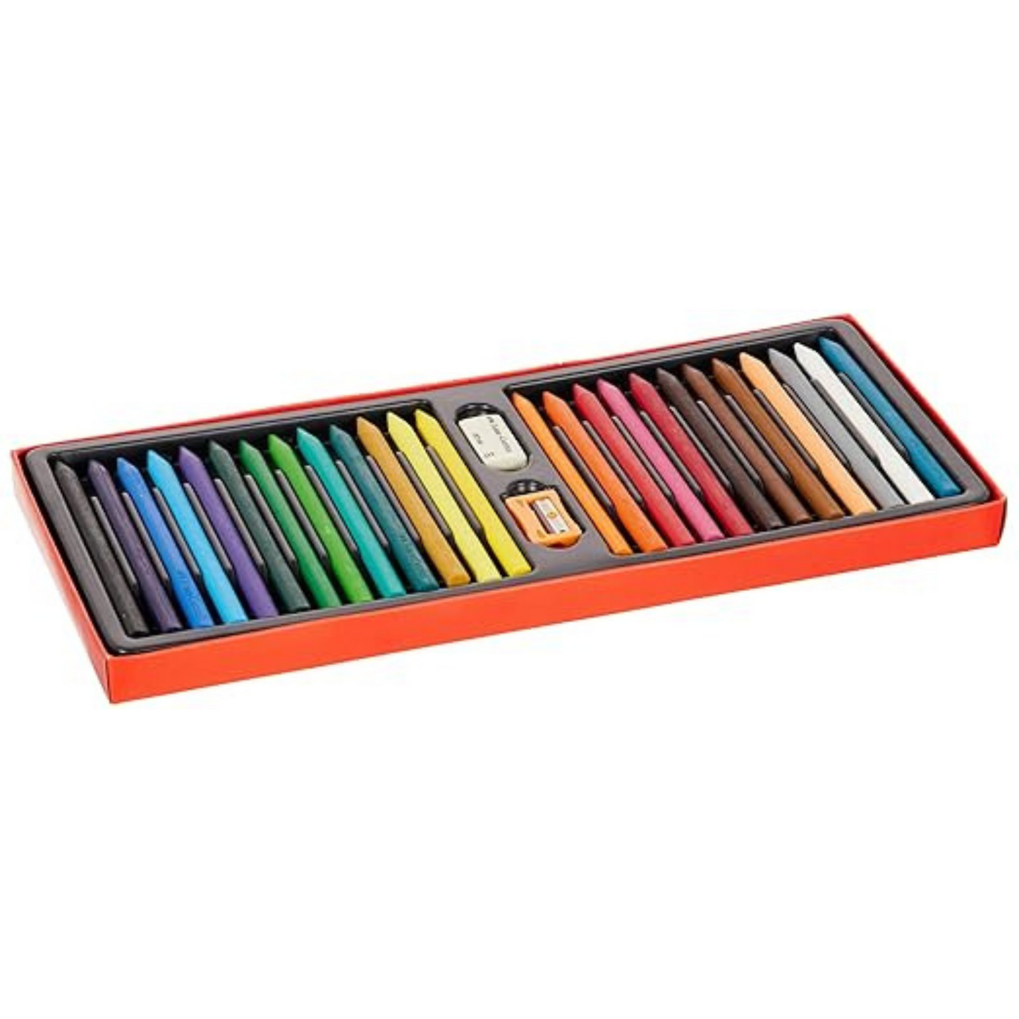 Erasable Crayons 110mm Set of 25 – Long-Lasting, Vibrant & Correctable - Faber-Castell