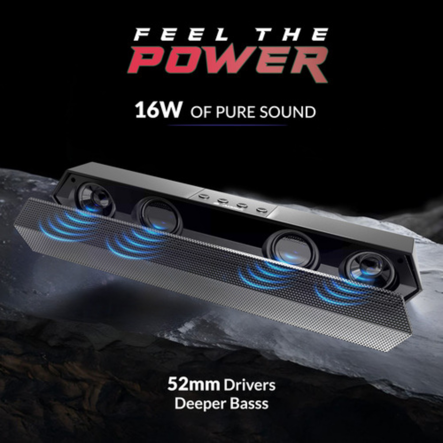 Joyride 16W SoundBar – Aroma Portable Wireless SoundBar (Mix Colors)