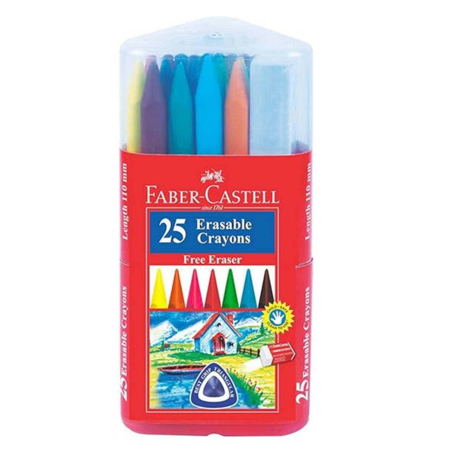 Erasable Crayons Gift Set of 25 – Creative, Colourful & Correctable - Faber-Castell