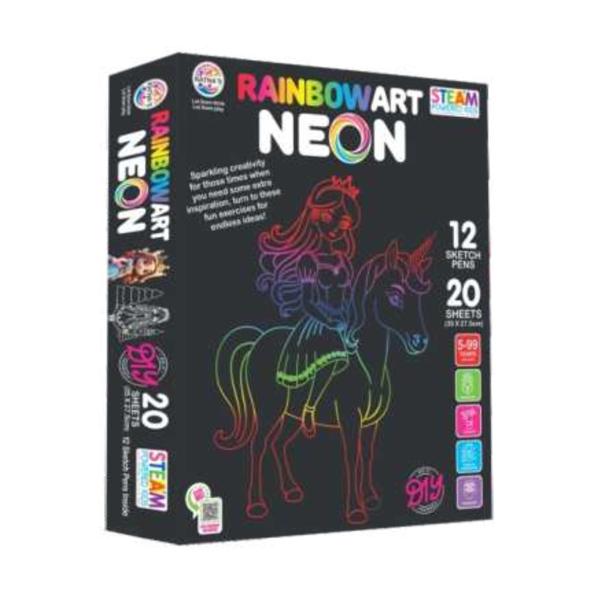 Rainbow Art Neon for Kids