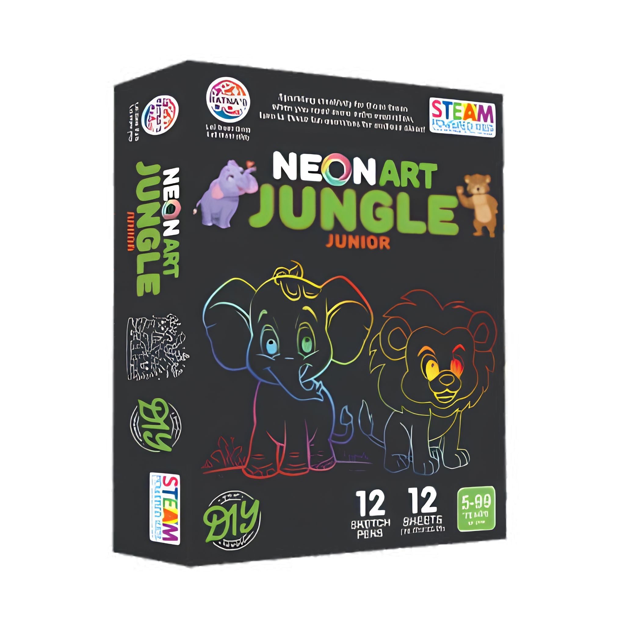 Neon Art Jungle Jr for Kids