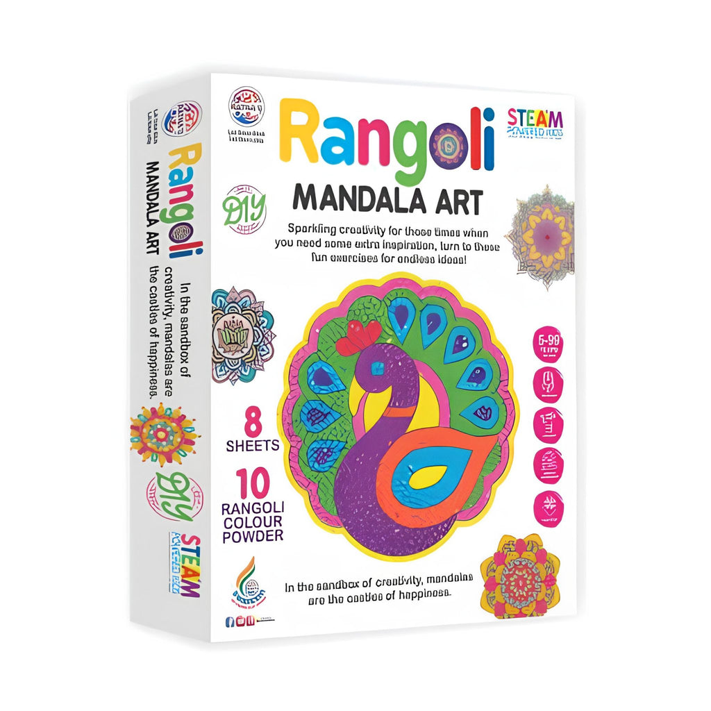 Rangoli Mandala art for Kids