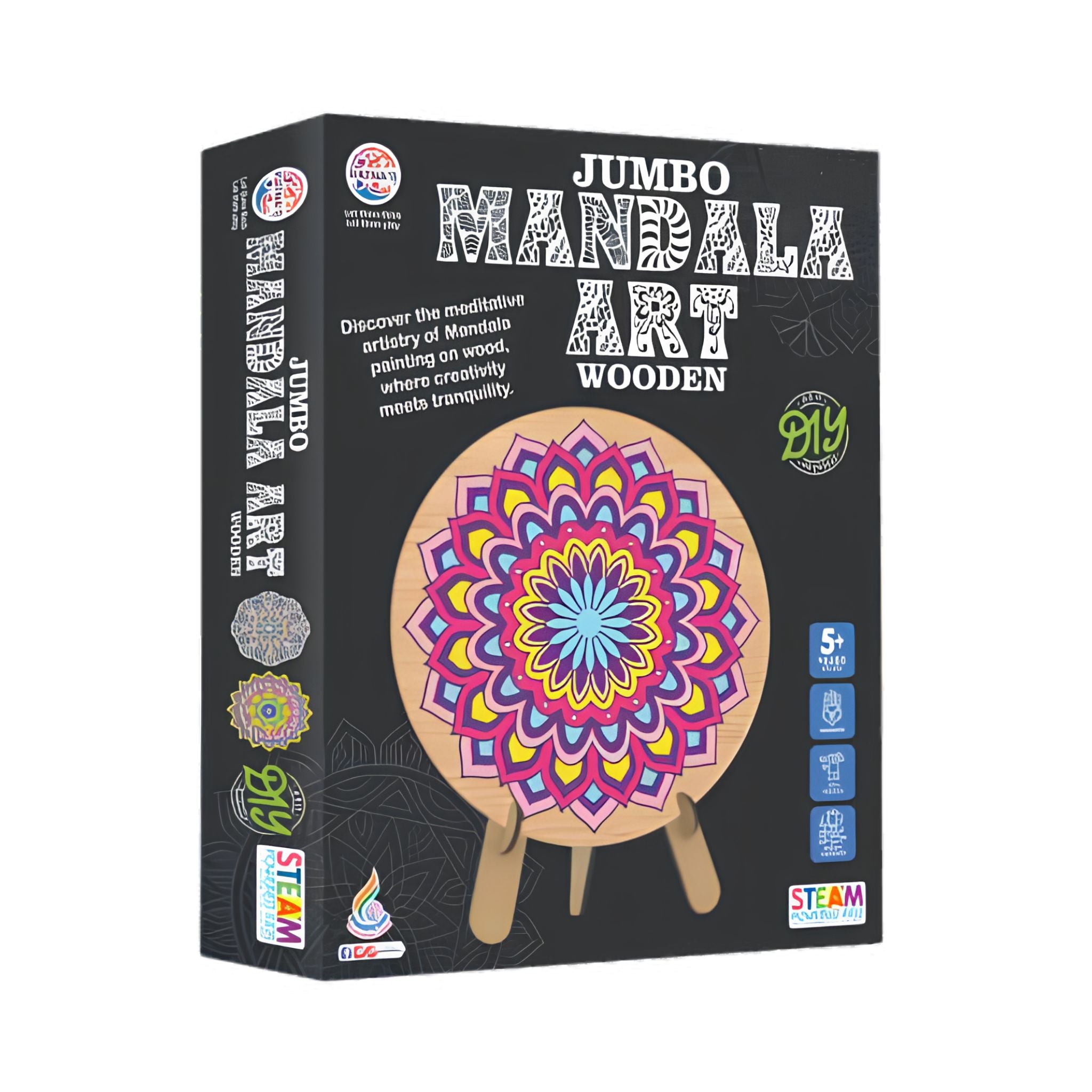 Wooden Mandala Art Jumbo for Kids