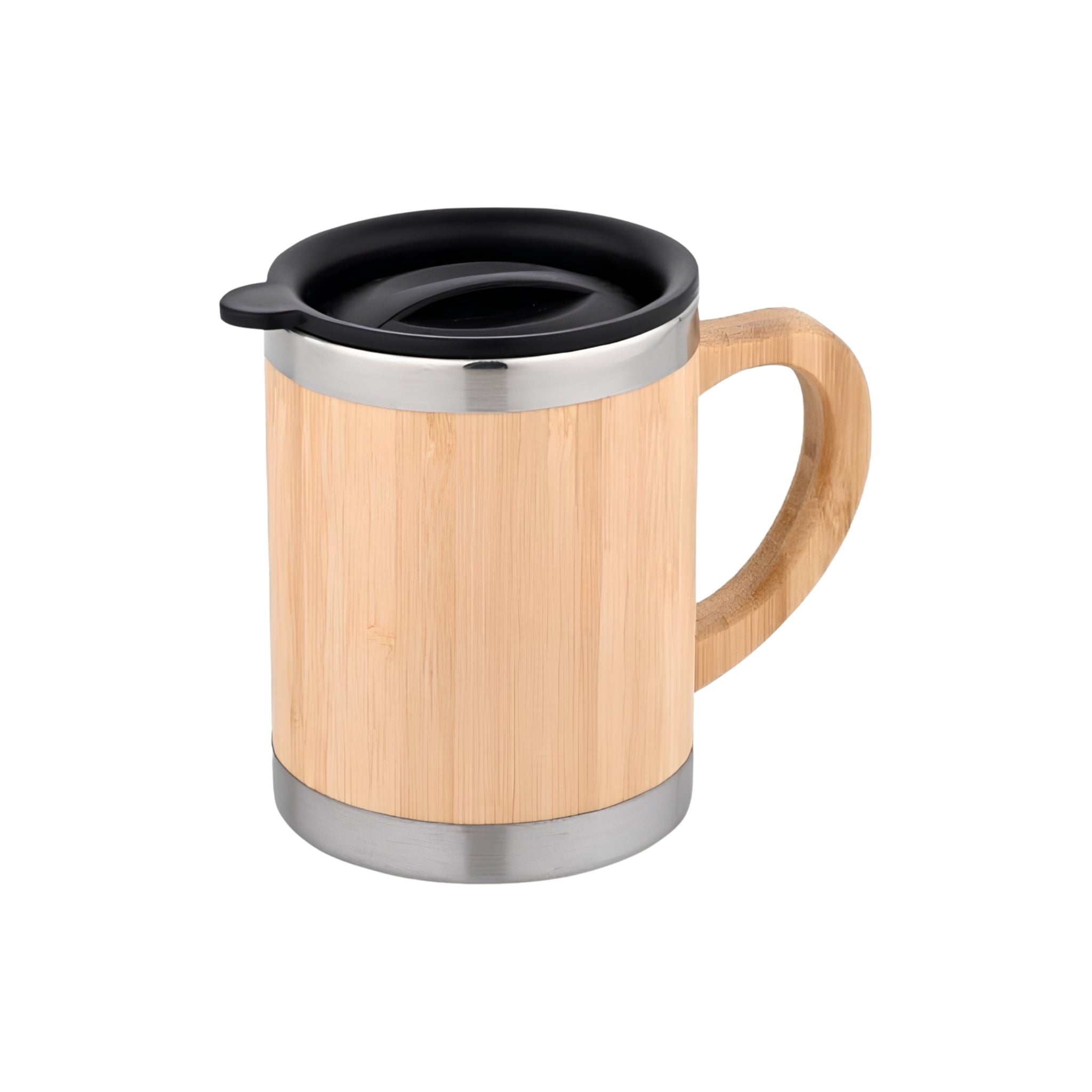Bamboo Coffee Mug with Handle 250 ml - Customisable Corporate Drinkware