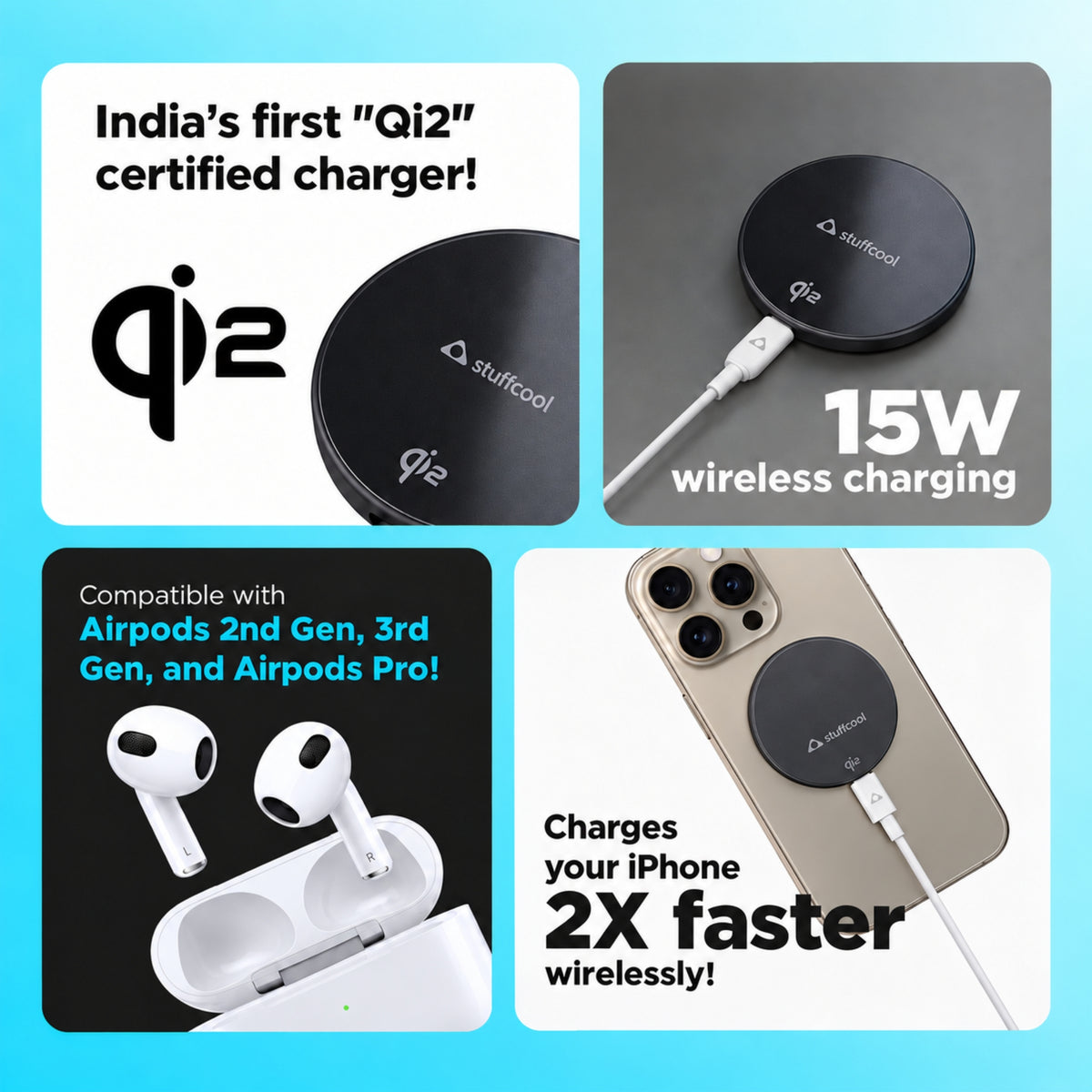 Stuffcool Revel Qi2 Certified Wireless Charger