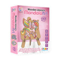 Wooden Unicorn Mandala Art for Kids