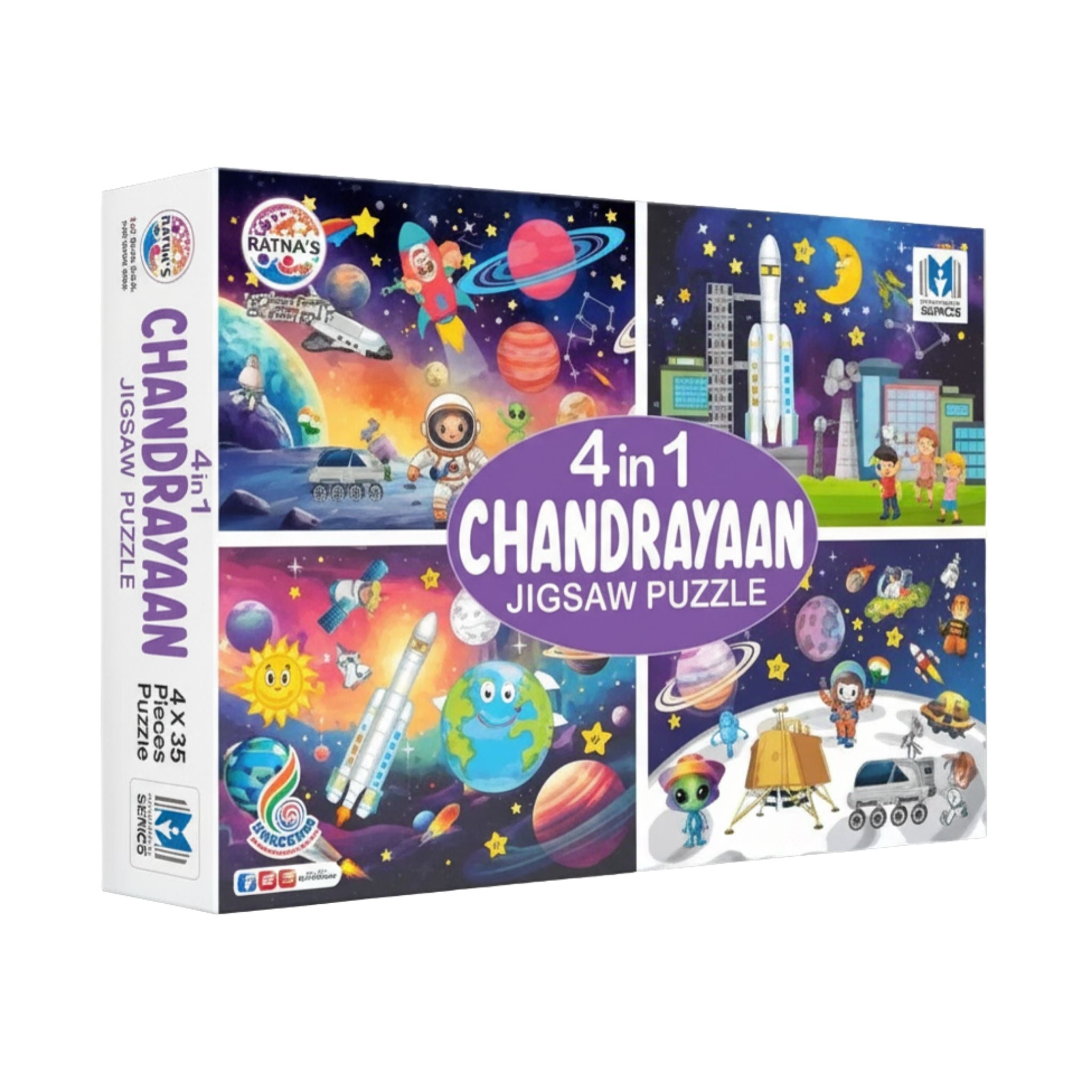 Chandrayaan 4 in 1 Jigsaw Puzzle for Kids