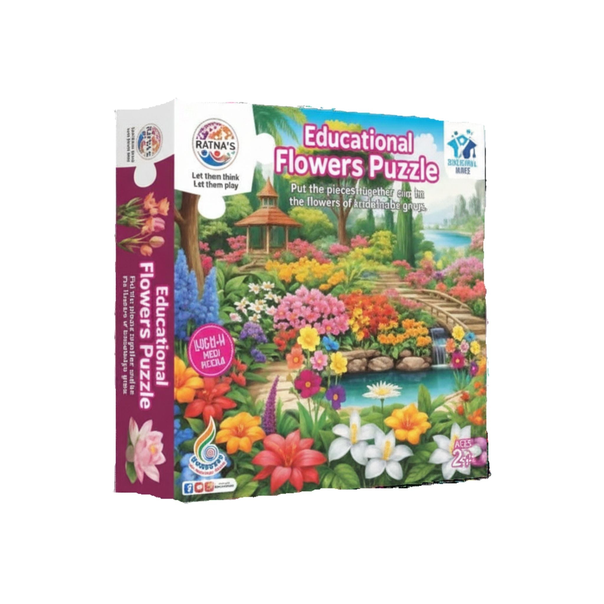Flower Educational Jigsaw Puzzle for Kids