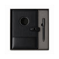 Offigifts Black Wireless Charging Power Bank Diary with Pen