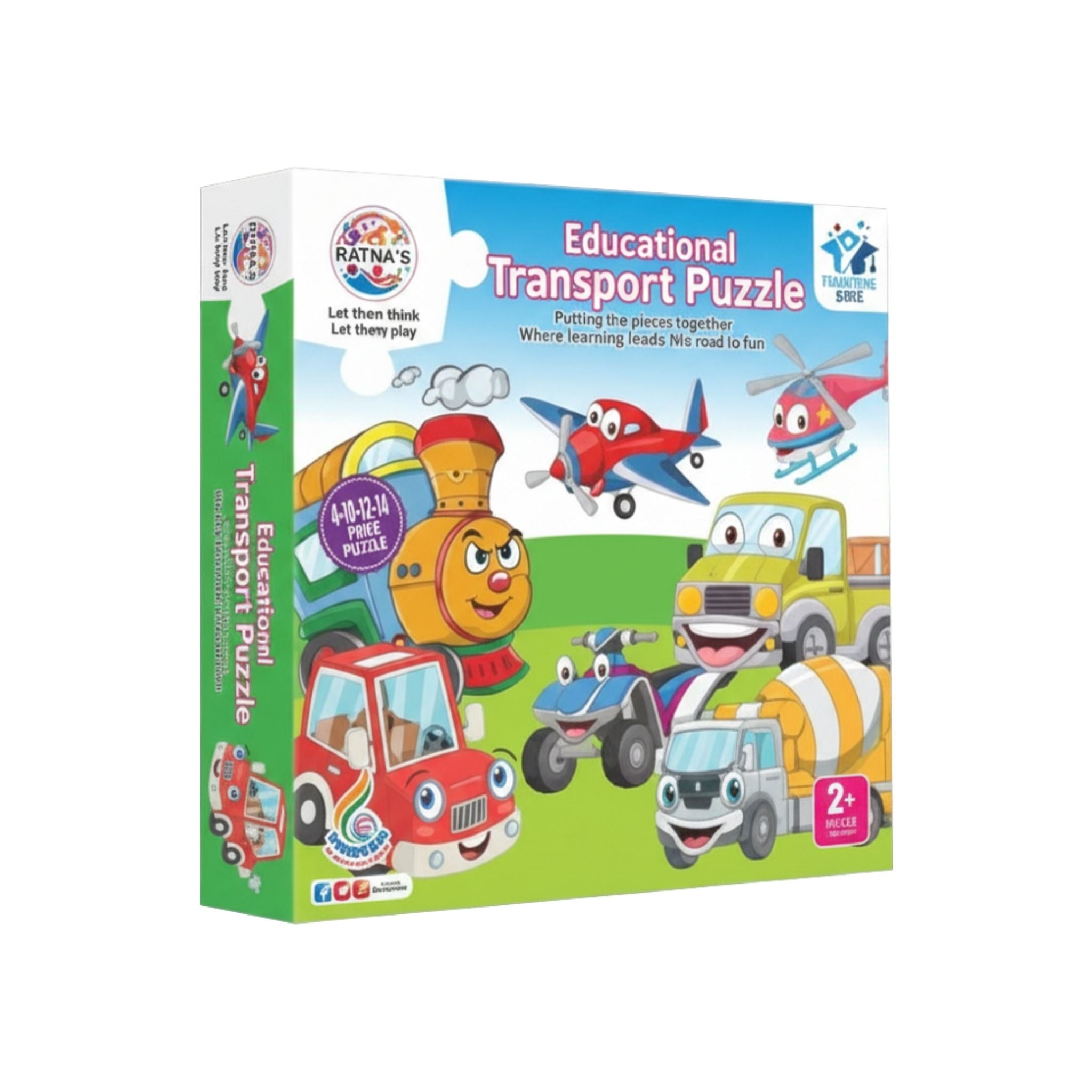 Transport Educational Jigsaw Puzzle for Kids
