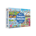 Transport Vehicles 4 in 1 Jigsaw Puzzle for Kids