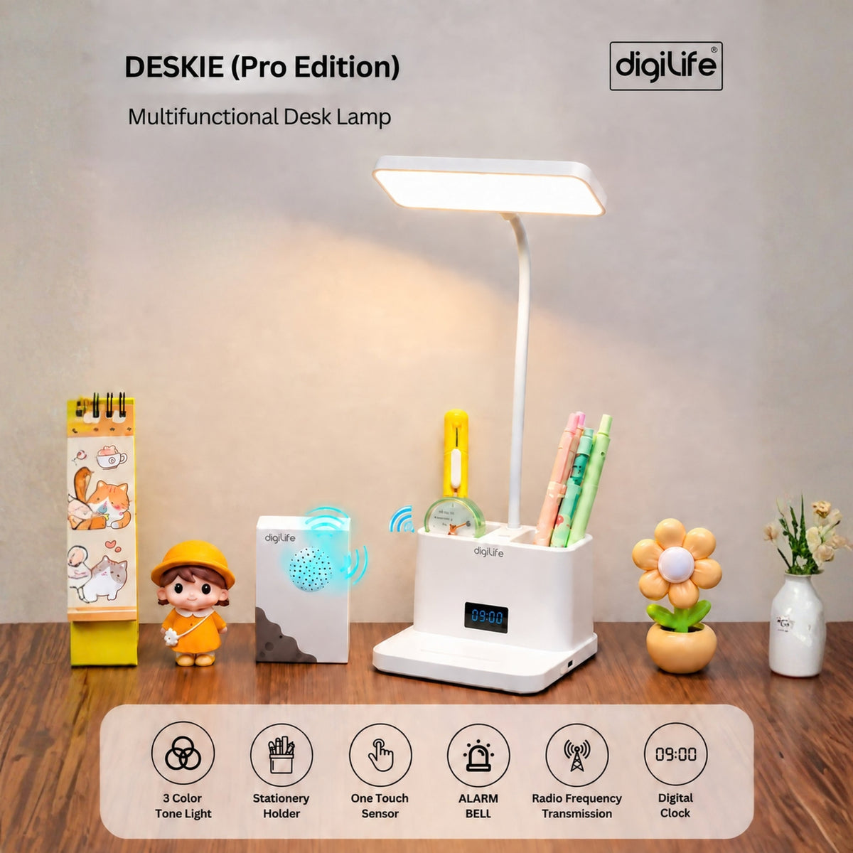 DigiLife Deskie Pro Edition Multifunctional Desk Lamp