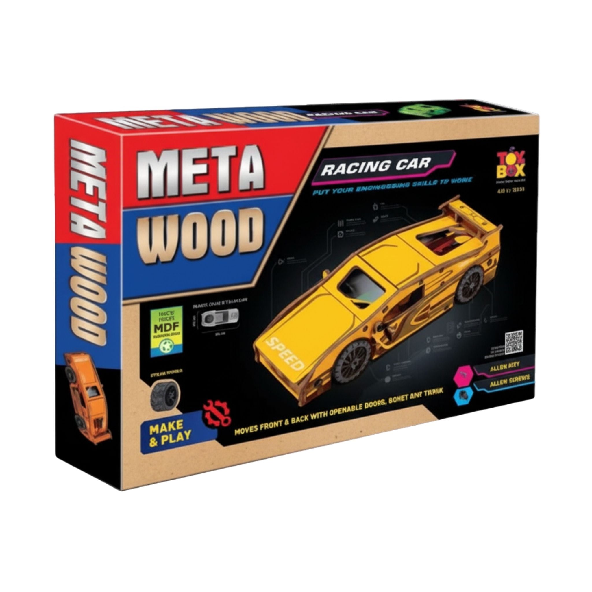 DIY Wooden Racing Car Toy Kit | Build & Play Car Set