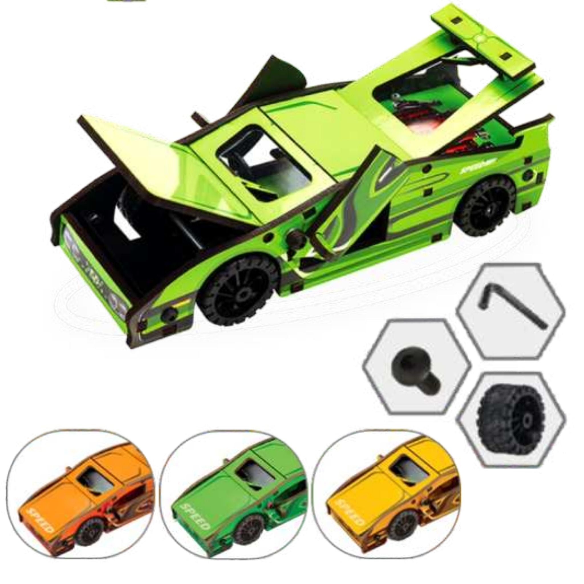 DIY Wooden Racing Car Toy Kit | Build & Play Car Set