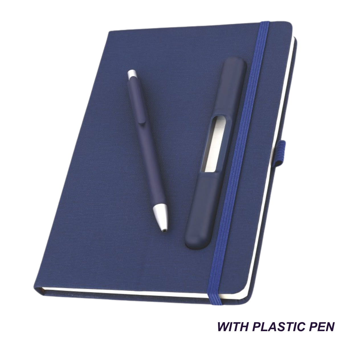 Lume Blue with Pen A5 Notebook | Customisable Corporate Stationery
