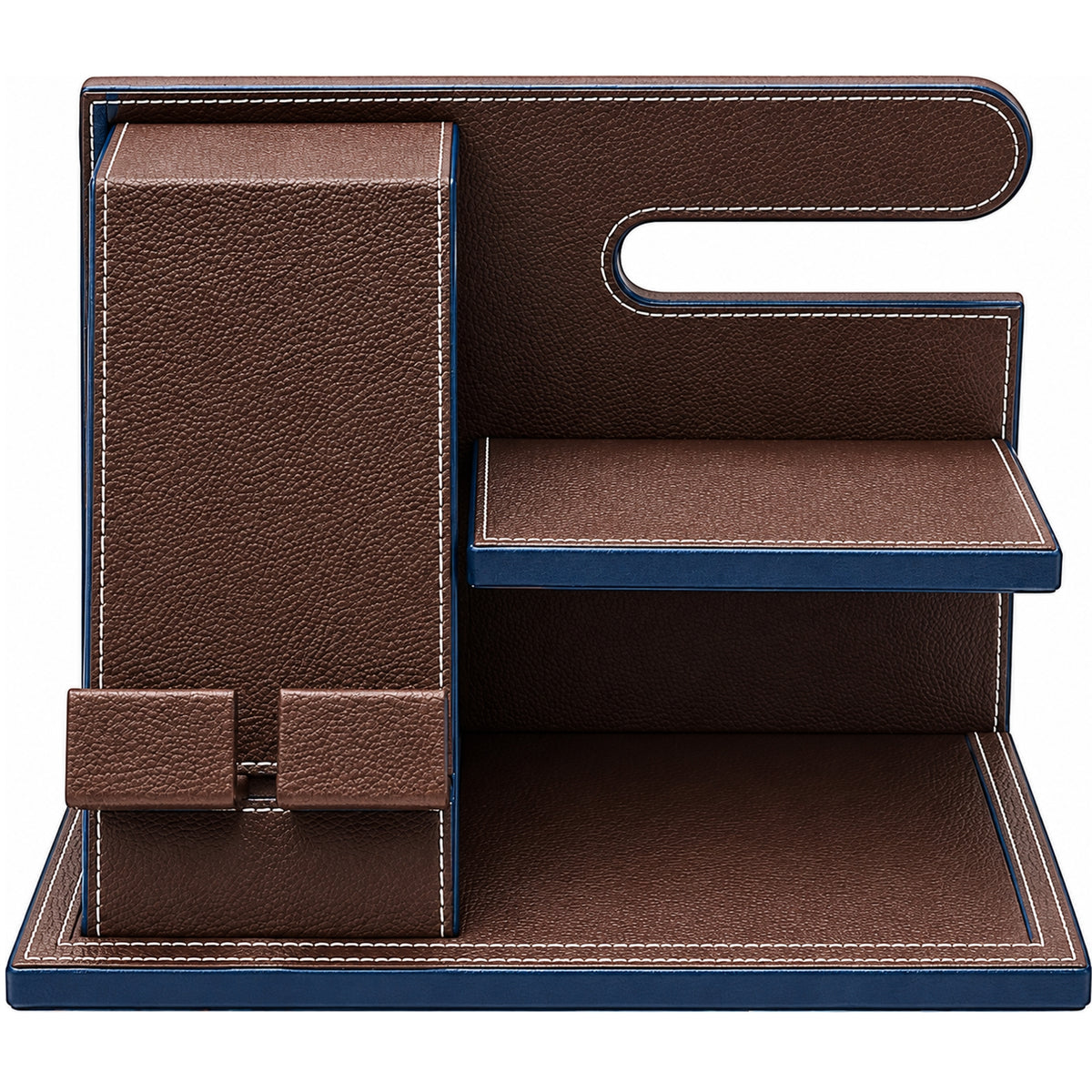 Offigifts Brown Standing Desk & Phone Organiser