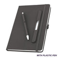 Lume Black with Pen A5 Notebook | Customisable Corporate Stationery