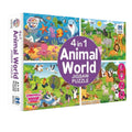 Animal World 4 in 1 Jigsaw Puzzle for Kids