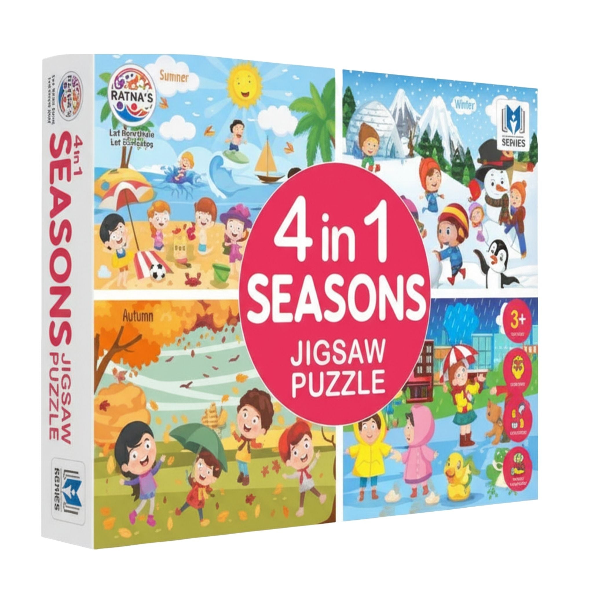 Indian Seasons 4 in 1 Jigsaw Puzzle for Kids