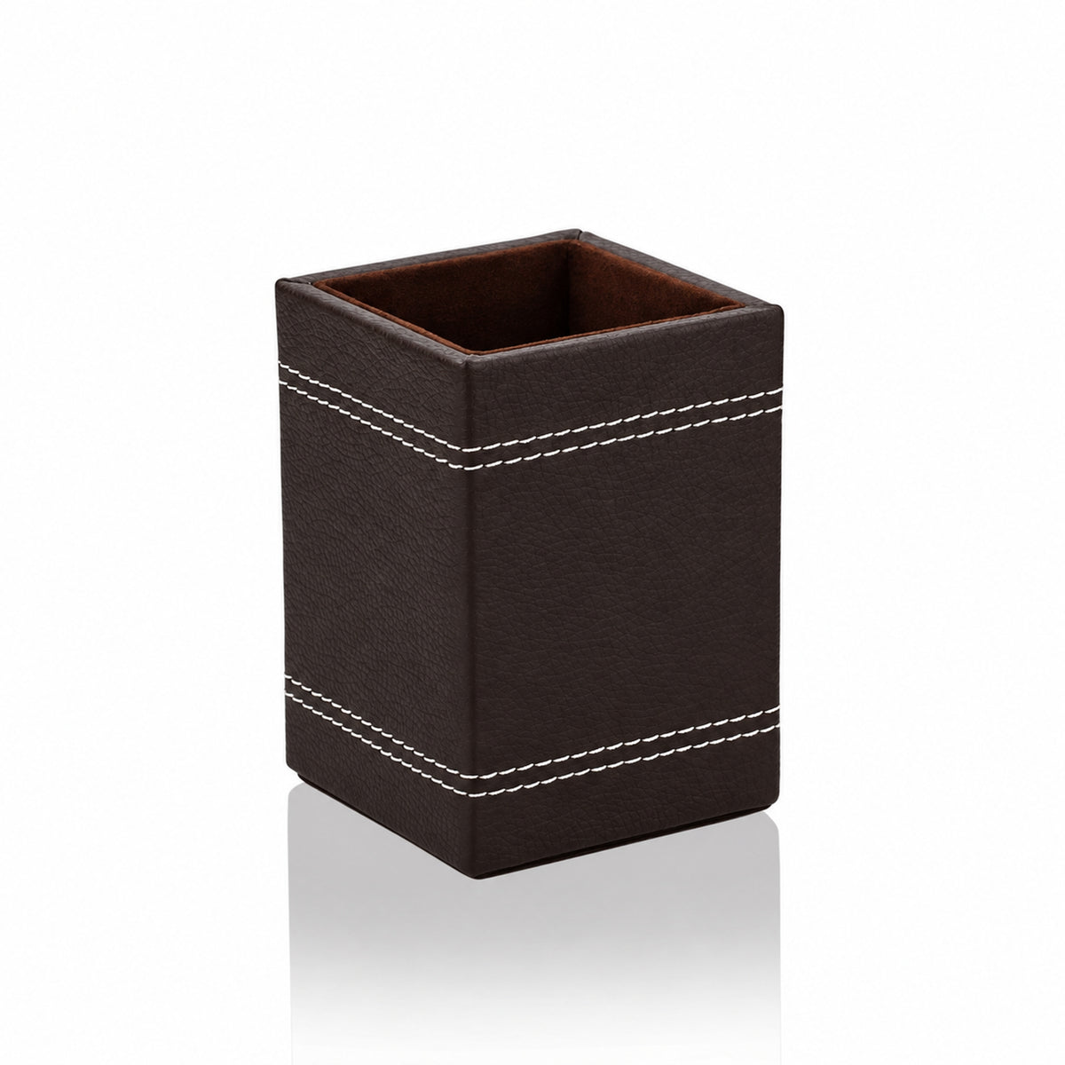Offigifts Brown Desktop Pen Holder