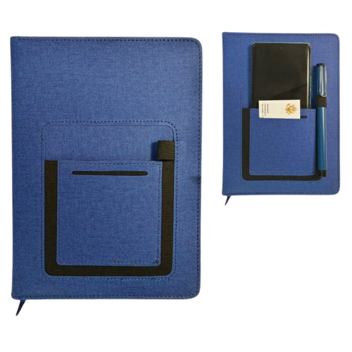 Pocket Blue A5 Notebook | Customisable Corporate Stationery