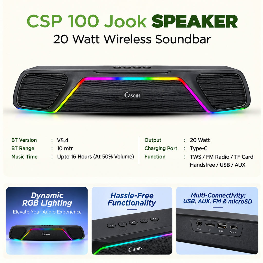 Caidea CSP 100 Jook 20W Wireless Soundbar