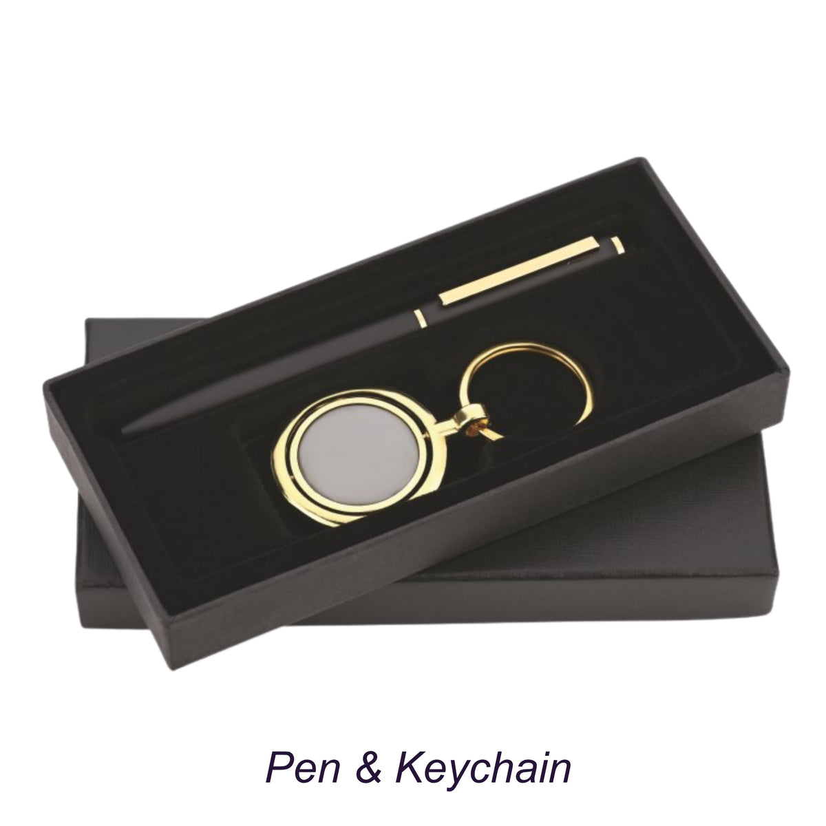 Pen & Rotating Keychain Corporate Gift Set | Customisable Business Gifting