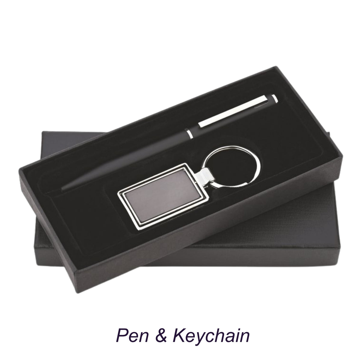 Pen & Rotating Keychain Corporate Gift Set | Customisable Business Gifting