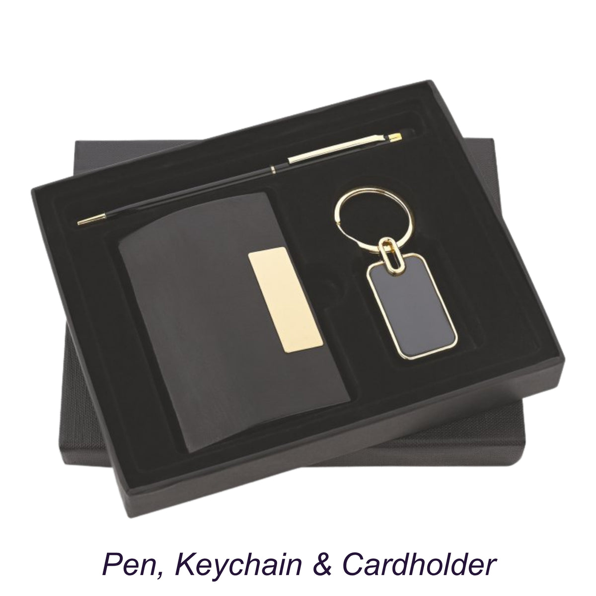 Pen, Keychain, Cardholder Corporate Gift Set | Customisable Business Gifting