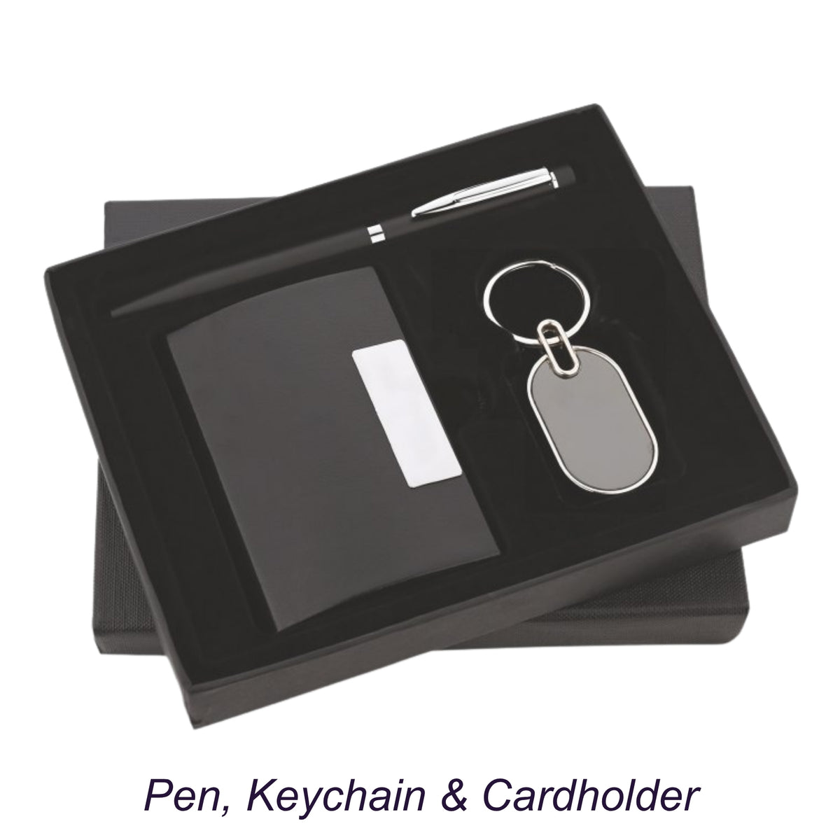 Pen, Keychain, Cardholder Corporate Gift Set | Customisable Business Gifting