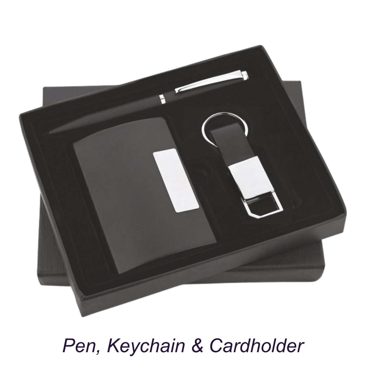 Pen, Keychain, Cardholder Corporate Gift Set | Customisable Business Gifting