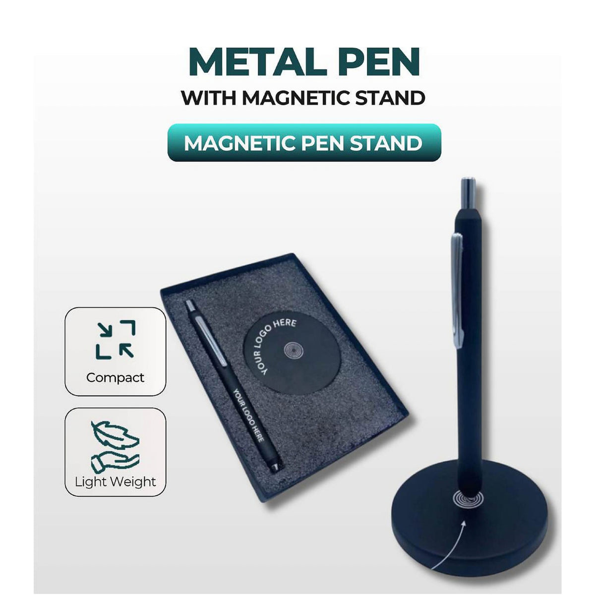 Wayona Metal Pen with Magnetic Stand