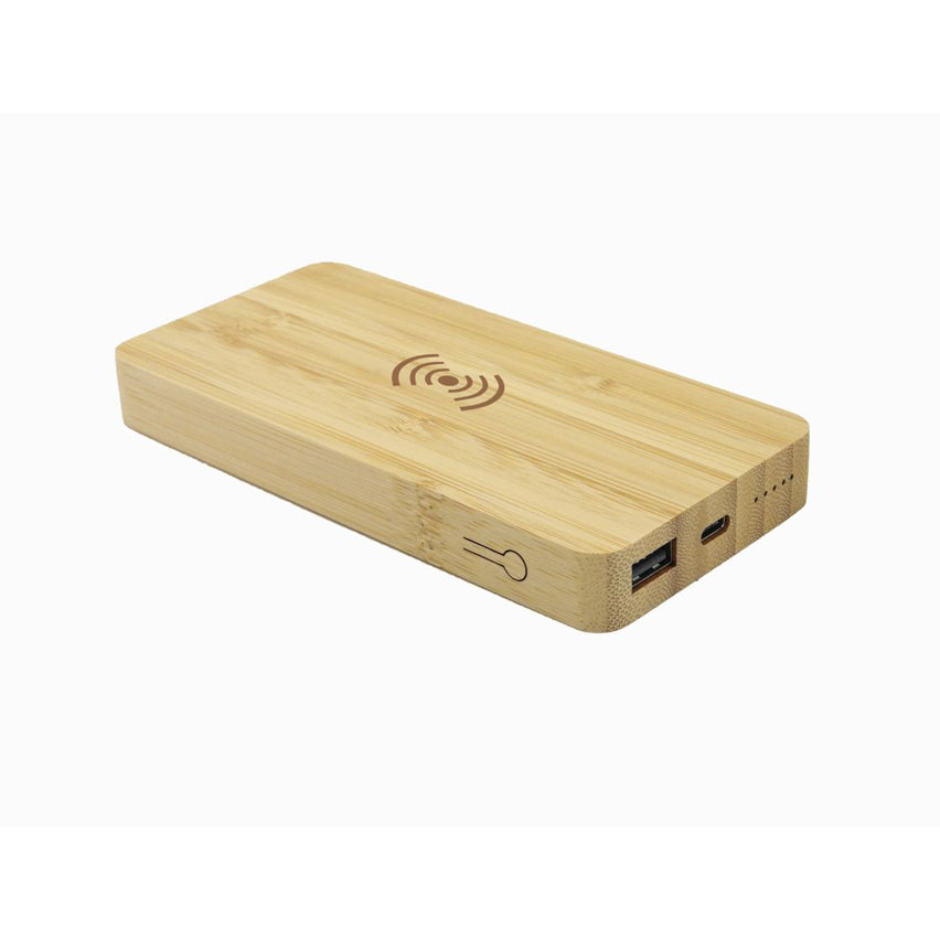 Aspen Qi 10000mAh Bamboo Wireless Power Bank