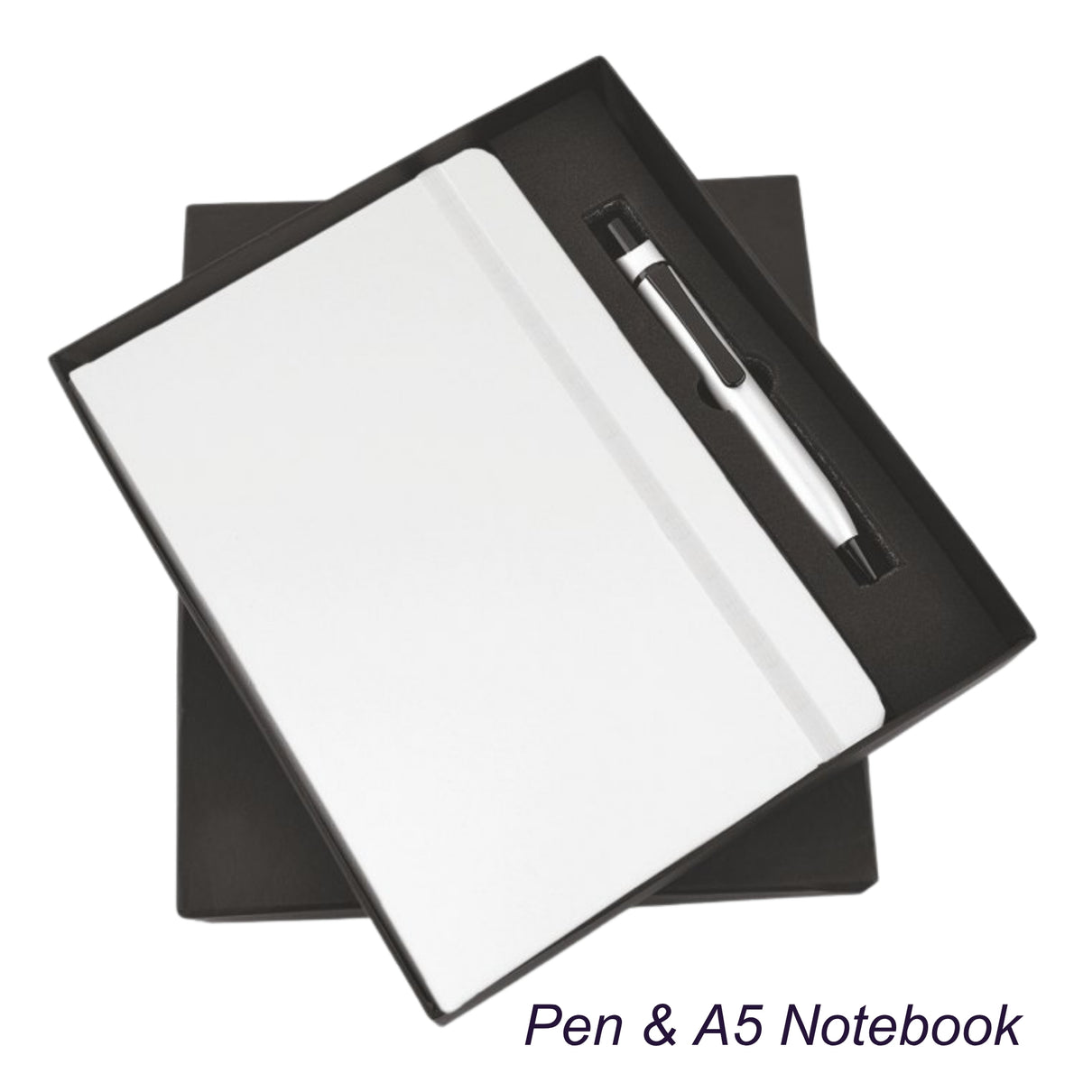 White Elastic Corporate Gift Set | Customisable Business Gifting