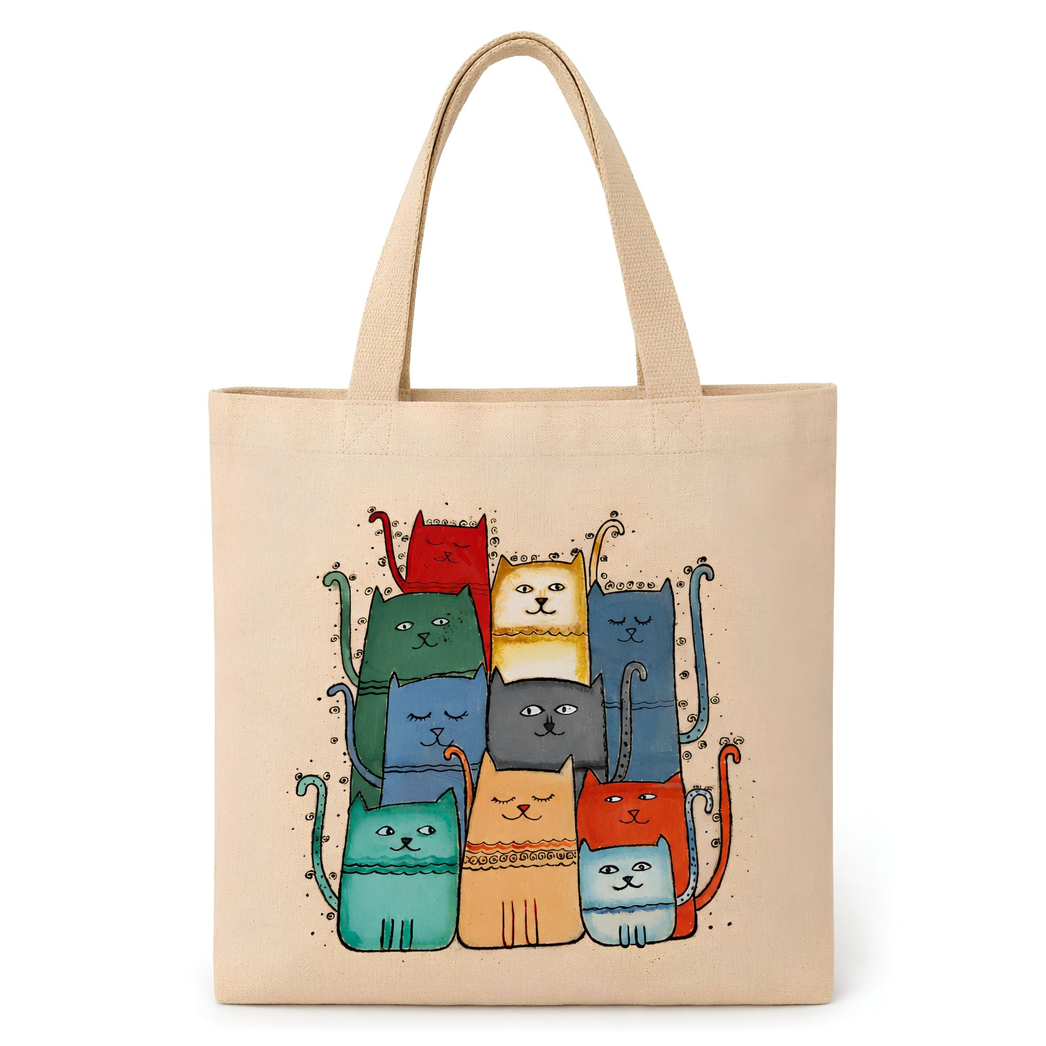 Printed Canvas Tote Bag with Multiple Design Options