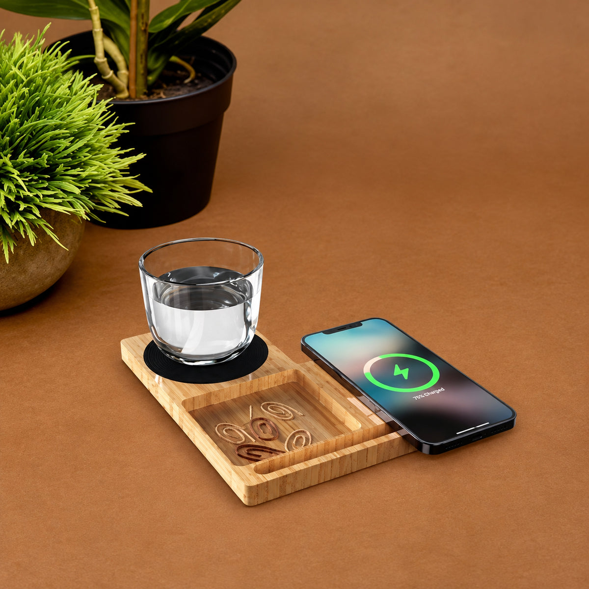 Wangari Willow 3.0 Wireless Charger with Cup Warmer & Phone Stand