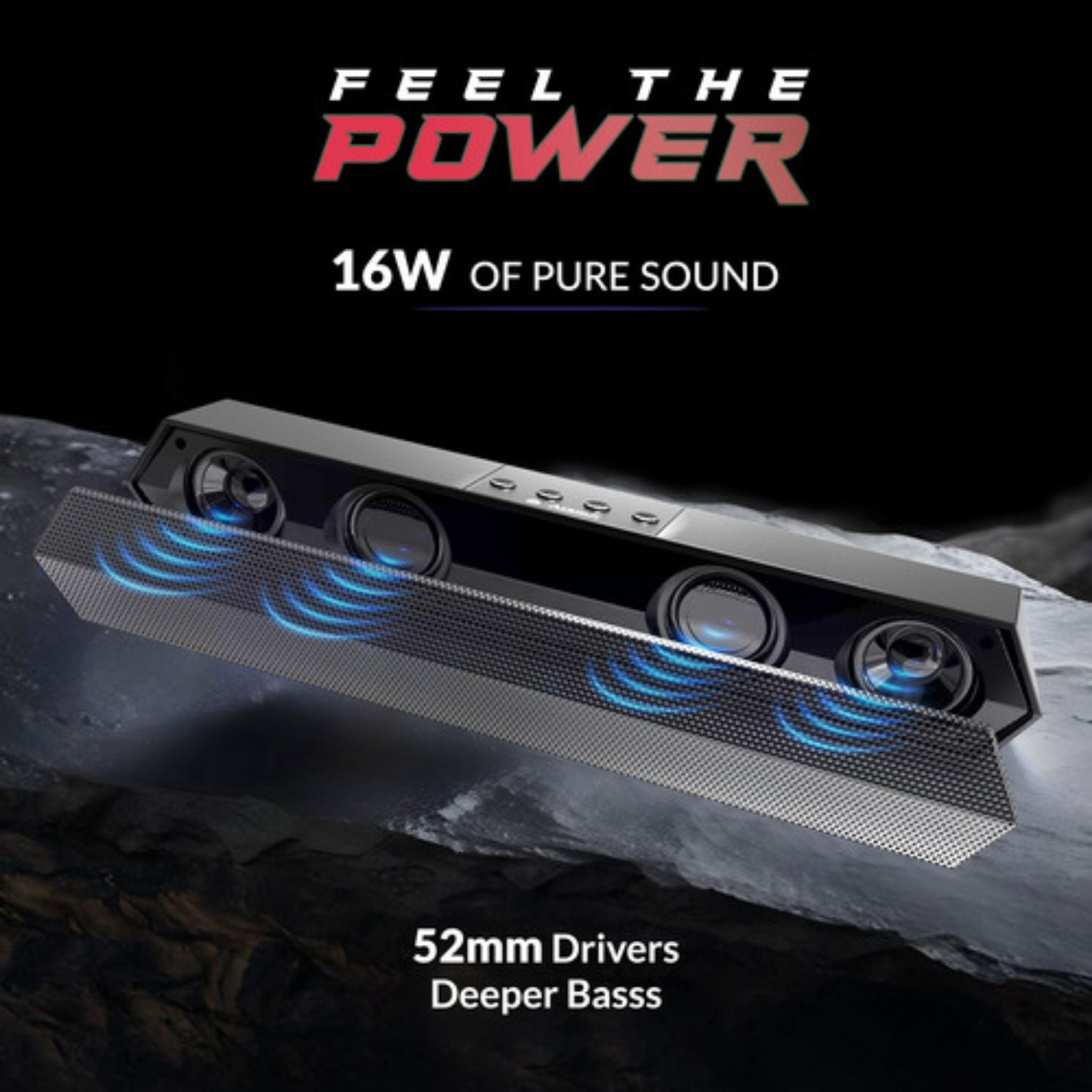 Joyride 16W SoundBar – Aroma Portable Wireless SoundBar (Mix Colors)