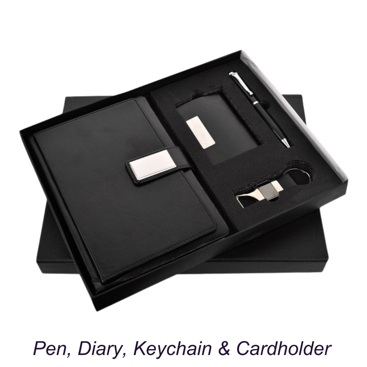 Azure Blue Diary 4 in 1 Corporate Gift Set | Customisable Business Gifting
