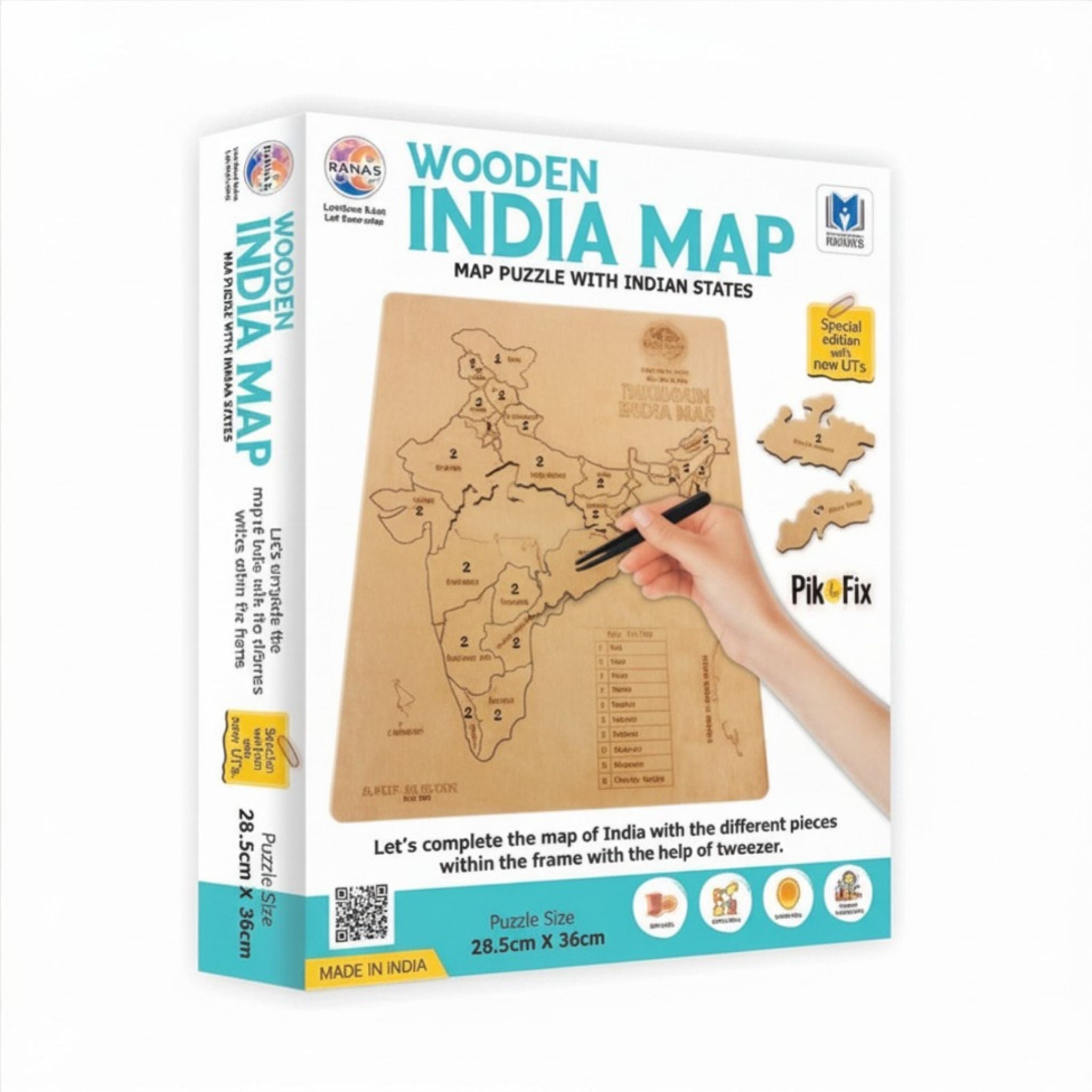 Wooden India Map Jigsaw Puzzle for Kids