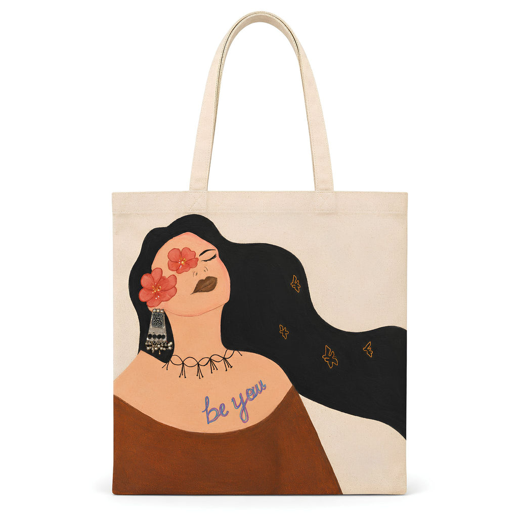 Printed Canvas Tote Bag with Multiple Design Options