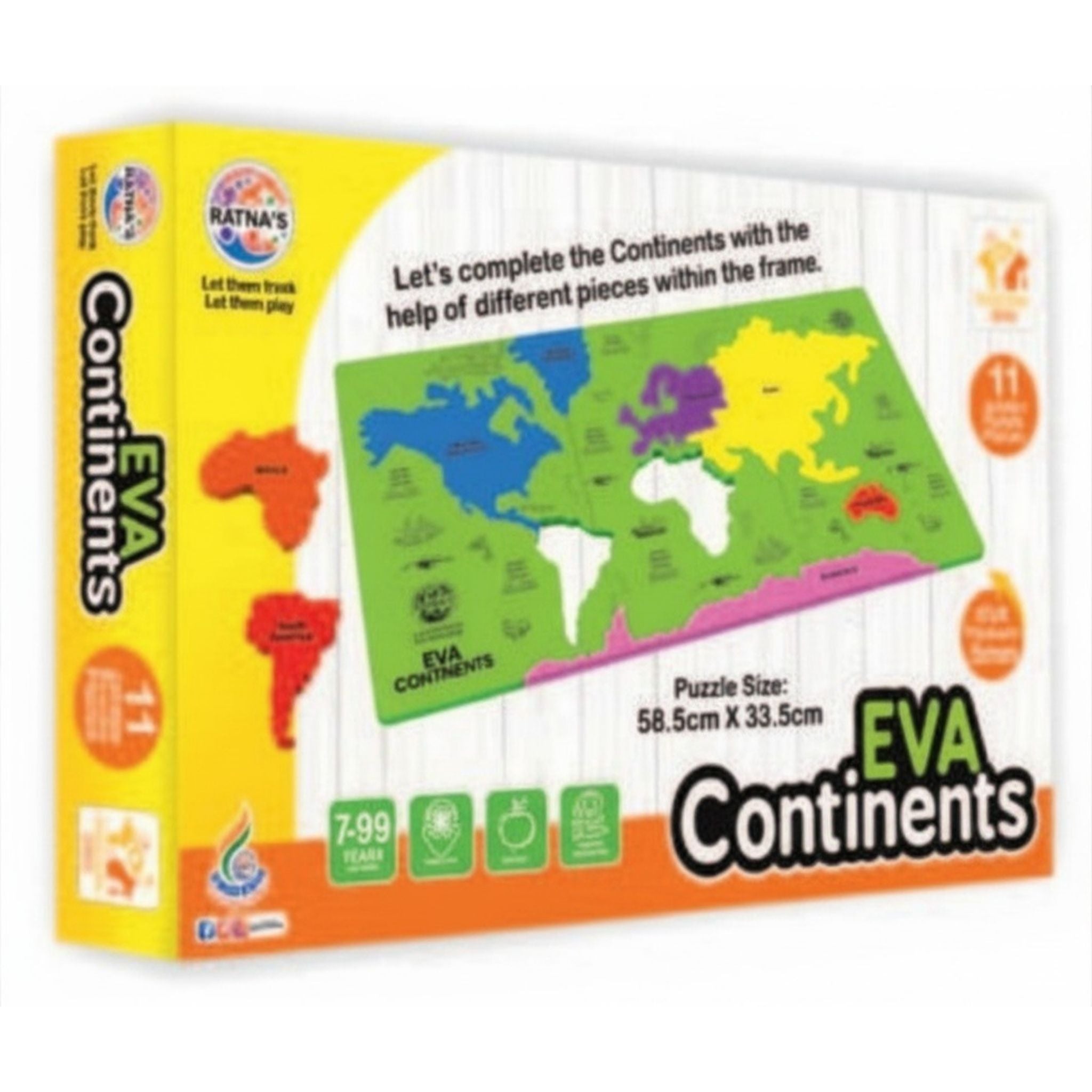 EVA Continents Puzzle for Kids