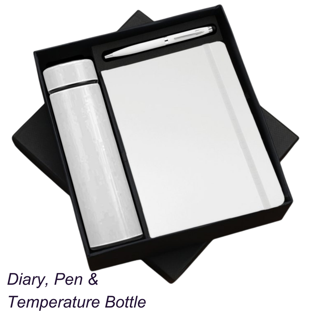 Bottle 3 in 1 White Corporate Gift Set | Customisable Business Gifting