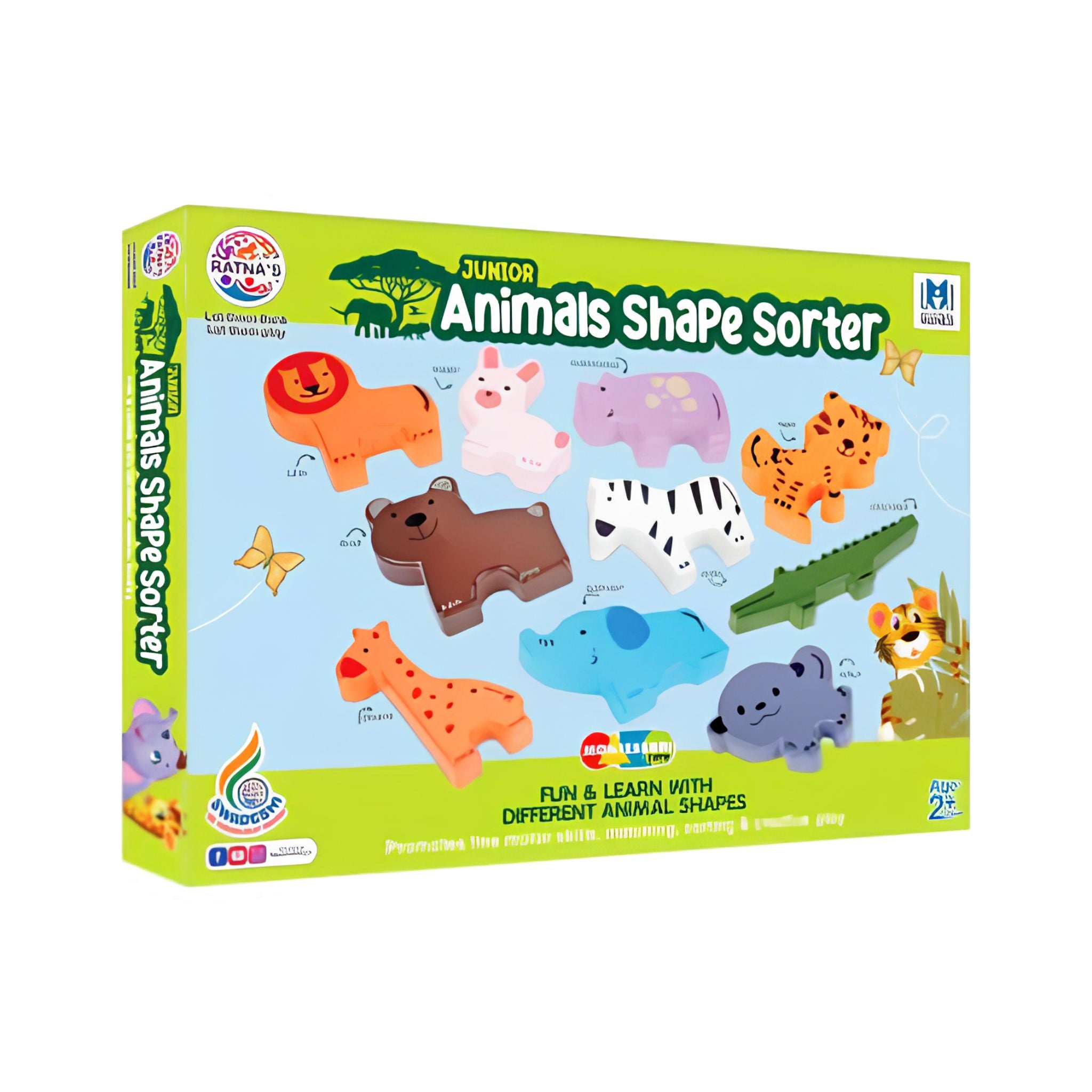 Jr Animal Shape Sorter for Kids
