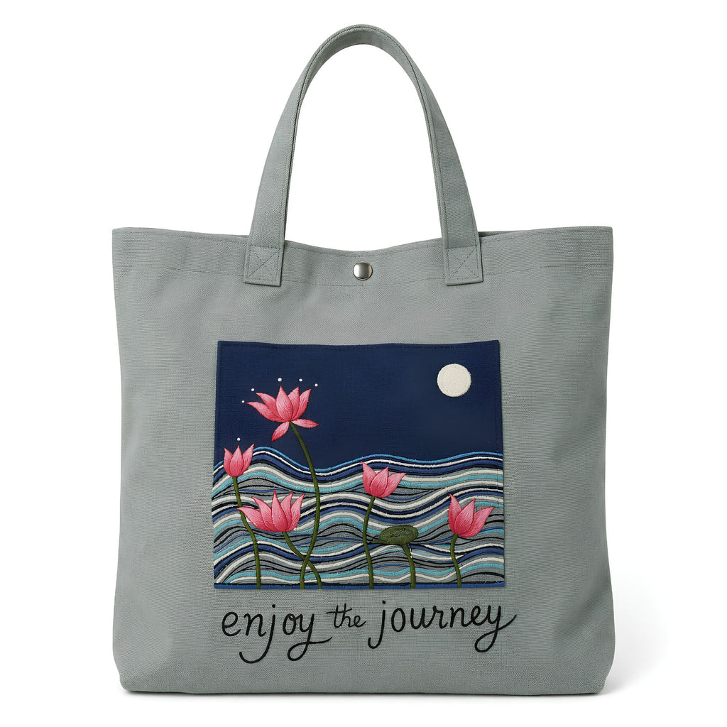 Printed Canvas Tote Bag with Multiple Design Options