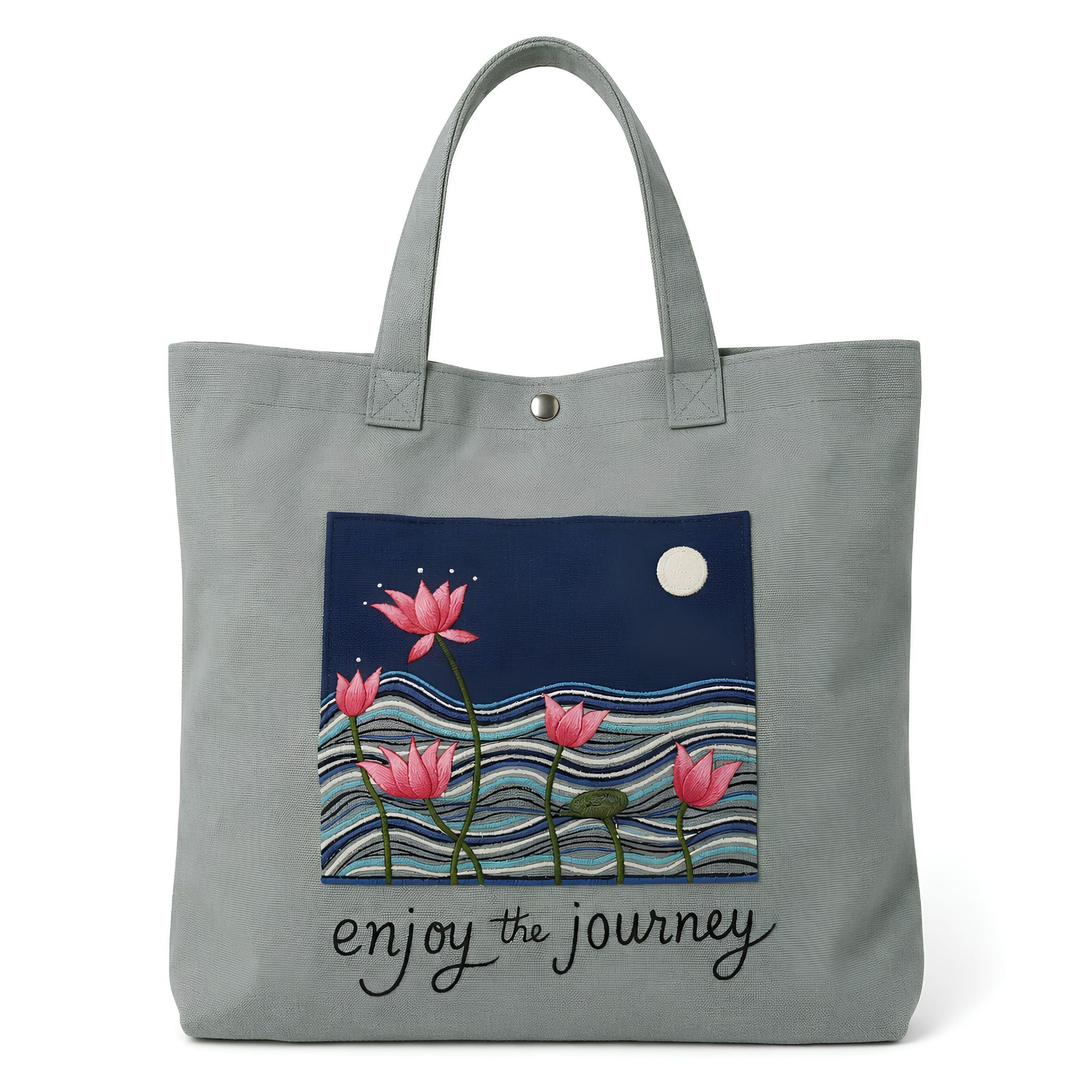 Printed Canvas Tote Bag with Multiple Design Options