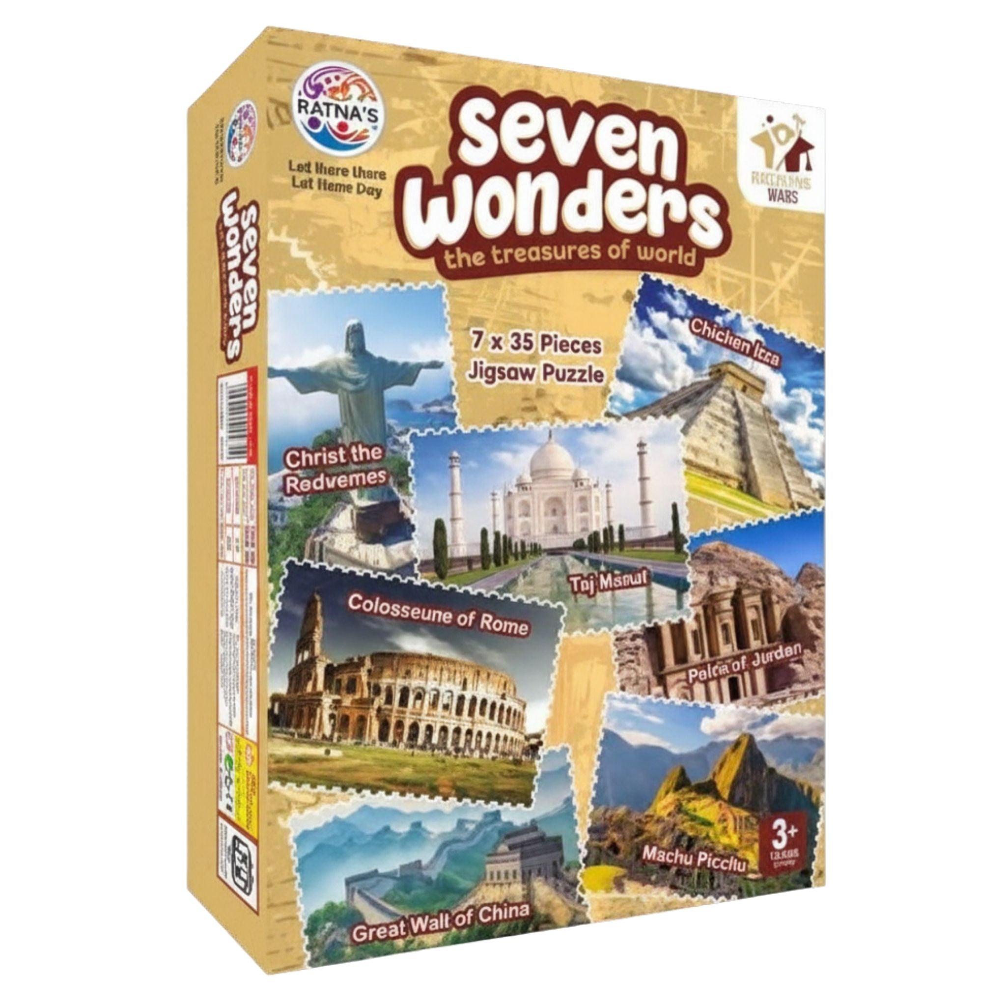 Seven Wonders Jigsaw Puzzle for Kids