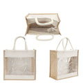 Window Jute Gift Bag (JB 06) | Customisable Corporate Gifting